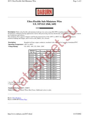 2671/29BK-1000 datasheet  